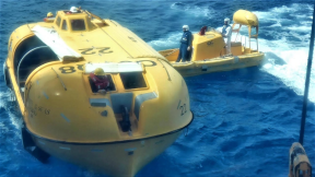 Cruise Ship Lifeboats & Rescue Boat of Royal Caribbean Liberty of the Seas