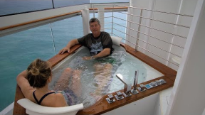 An Affordable Cruise Ship Suite With A Private Jacuzzi