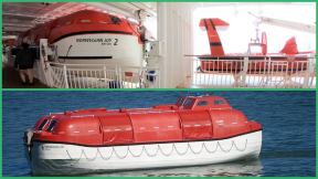 Cruise Ship Lifeboats of Norwegian Joy